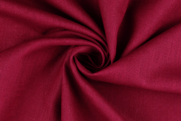 B-Ware 51 cm Leinen, uni, gewaschen, bordeaux
